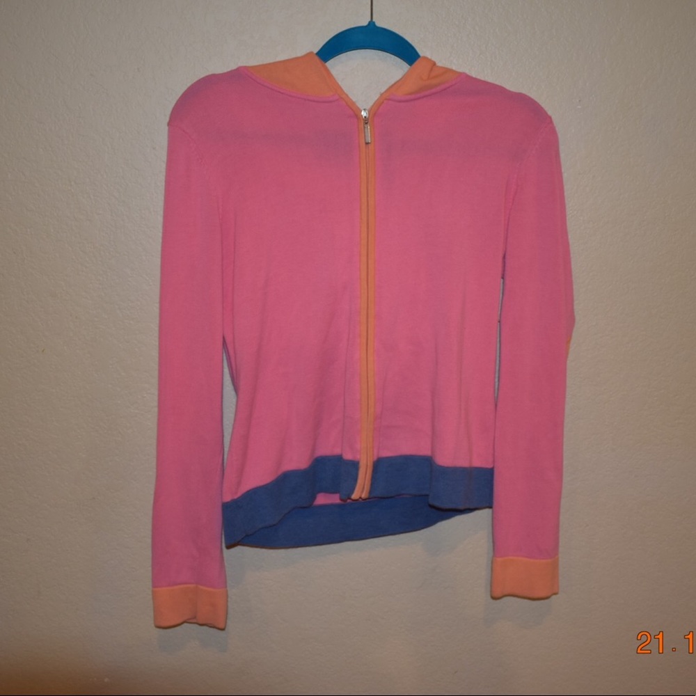 Vintage Multi-Colored Zip Up Sweater